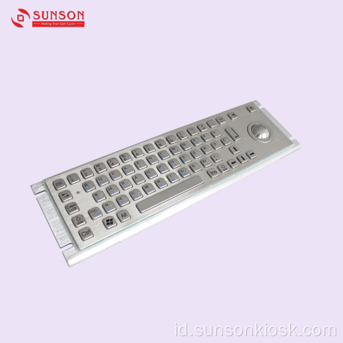 Keyboard Metal Anti huru hara dengan Touch Pad